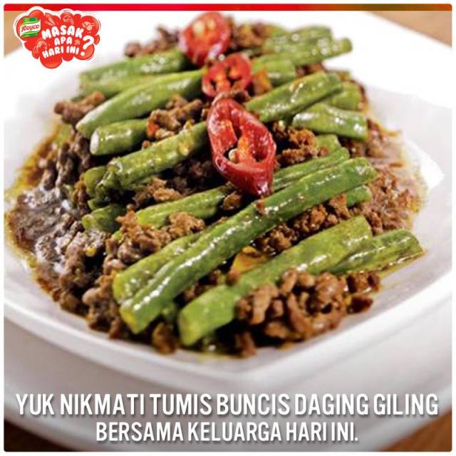 buncis daging giling
